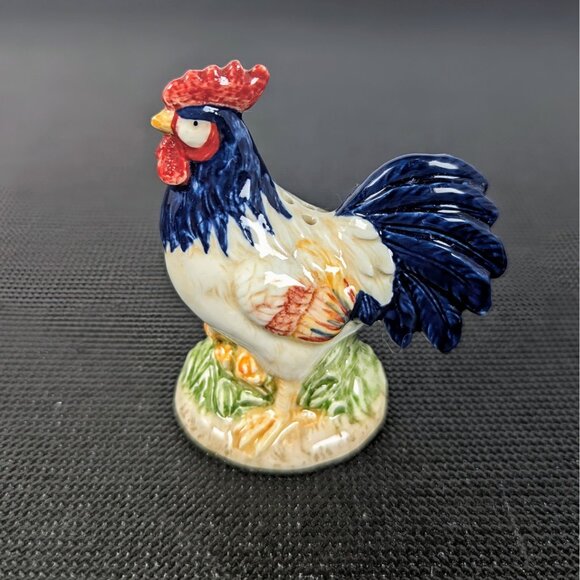 Colorful Ceramic Chicken Hen Rooster Salt & Pepper Shakers VTG Norcrest - Picture 6 of 10